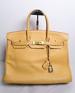 Birkin 35 Clemence Leather in Natural Sable, 1998(BSquare)